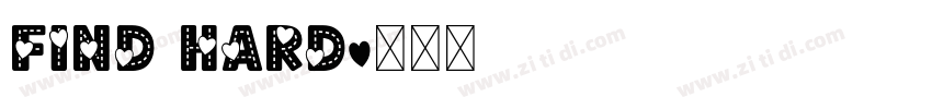 Find hard字体转换